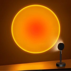 New Sunset Projection Lamp, 180 Degree Rotation Rainbow Projection Lamp Led Lig